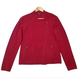 525 America asymmetrical zipper jacket size M Red Moto Jacket Fall